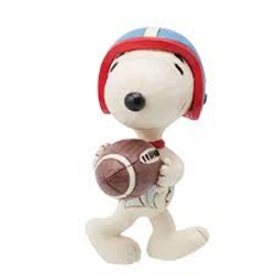 Jim Shore Peanuts Mini Football Snoopy